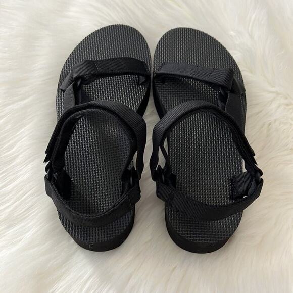 Teva Womens Flatform Universal Platform Sandal Black US Y2K inspired Sz 11 - Picture 5 of 8